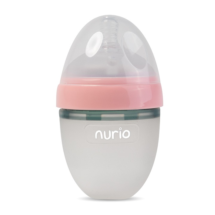 Nurio cumisüveg, szoptatás természetes folyamatát utánzó, szilikon, 150ml