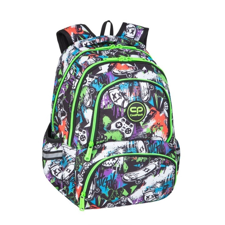 Ученическа раница CoolPack, Spiner Termic, Peek a boo, 30x41x13, Многоцветен