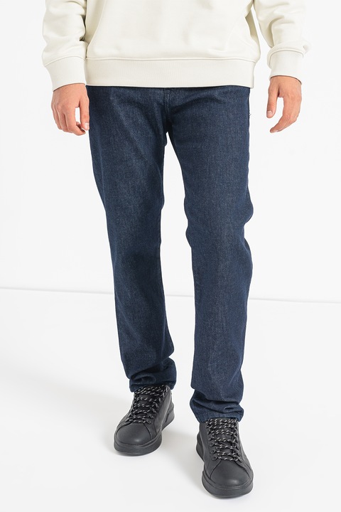 BOSS, Blugi regular fit Maine, Albastru ultramarin