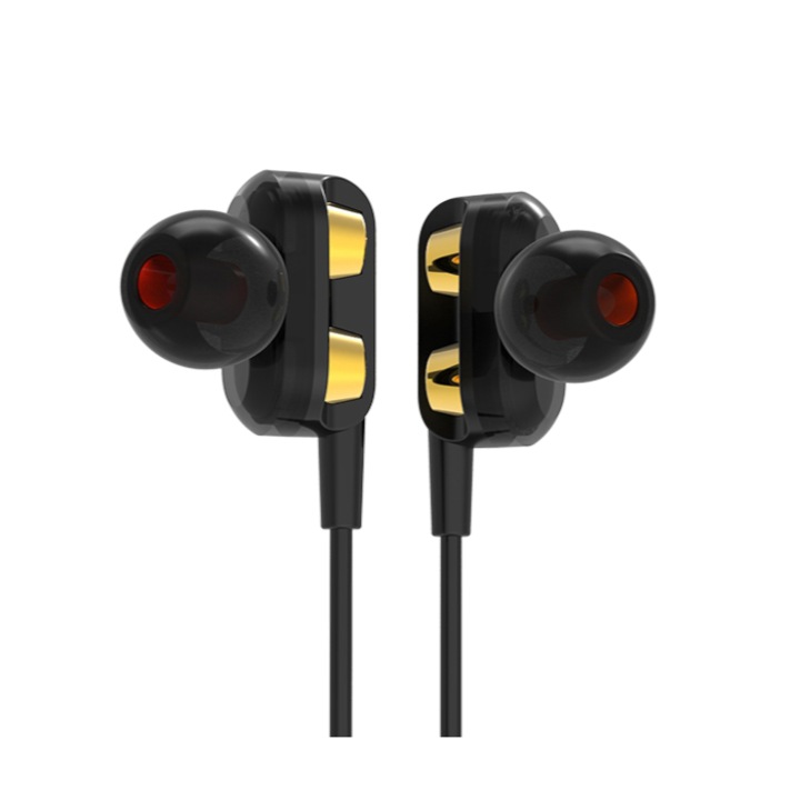 Casti cu microfon, SkyDolphin, SR21, 4 difuzoare, Negru