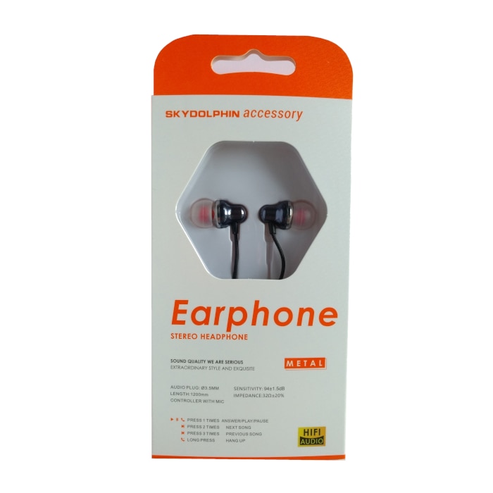Casti cu microfon, SkyDolphin, SR02, Albastru
