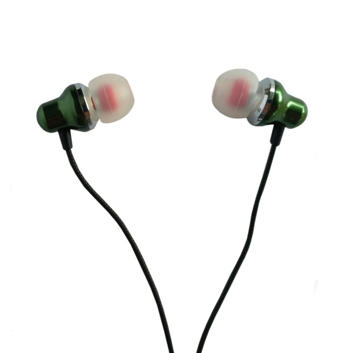 Casti cu microfon, SkyDolphin, SR02, Verde