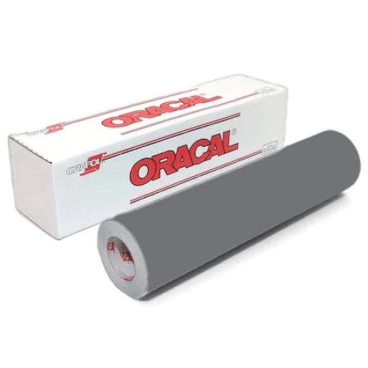 Folie Autocolant, Oracal 641 Lucios, Gri metalizat 090, 30 cm x 100 cm