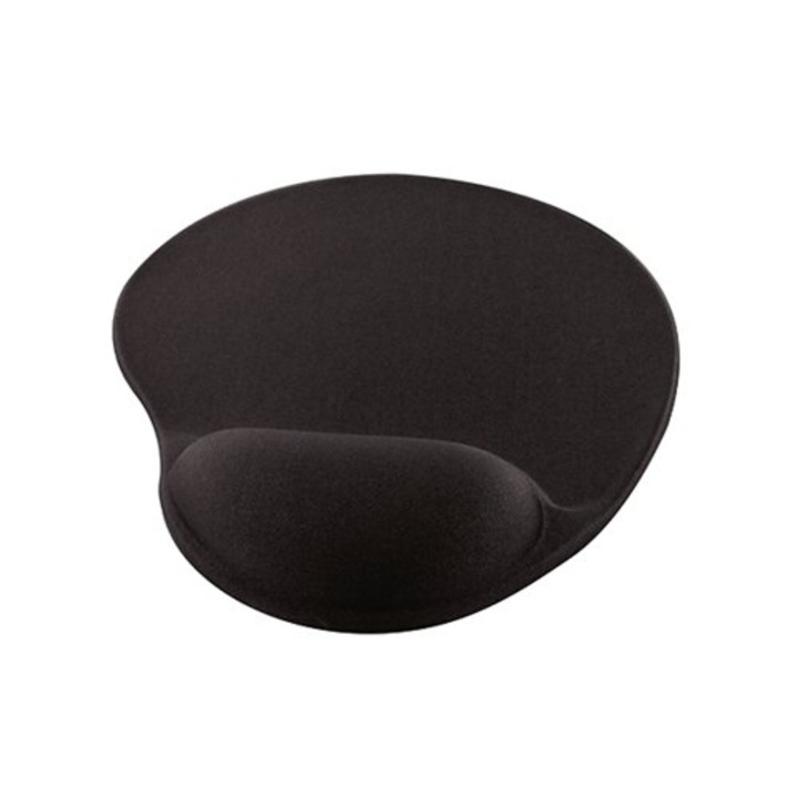 Mousepad cu suport ergonomic pentru incheietura mainii, Negru