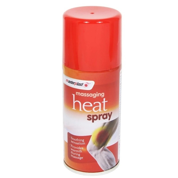 Spray calmant cu efect de incalzire pentru masaj Masterplast Heat Spray, 150 ml