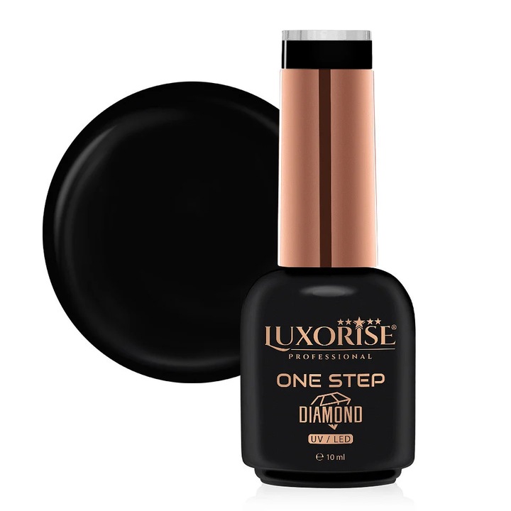 Oja Semipermanenta One Step Diamond LUXORISE - Negru Intens 10ml