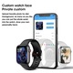 T900 Pro Max L okosóra, 8-as sorozat, 1,92 hüvelykes téglalap alakú képernyő, IOS/Android kompatibilis, Bluetooth hívás, értesítések, forgatható gomb, fekete