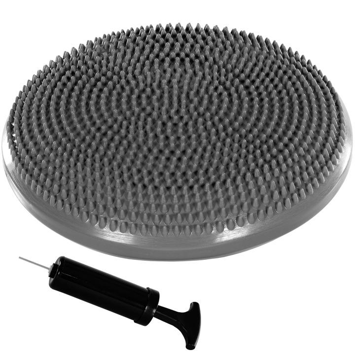 Perna de echilibru si masaj, MOVIT®, 33 cm, gri