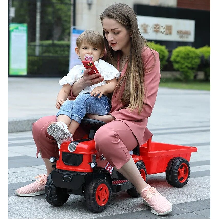 Tractor electric cu remorca Nichiduta King Track Red eMAG.ro