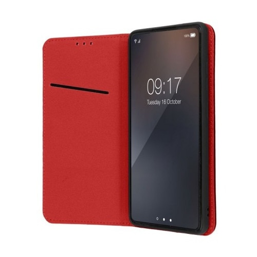 Husa Tip Carte Upzz® Smart Pro, Compatibila Cu Samsung Galaxy A17 5G, Piele Naturala, Burgundy