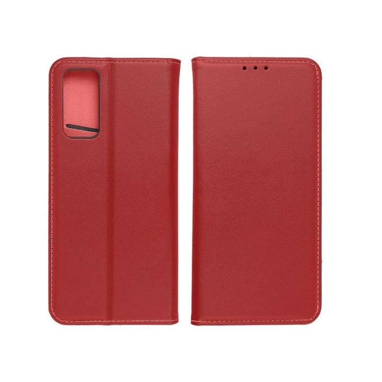 Husa Tip Carte Upzz® Smart Pro, Compatibila Cu Samsung Galaxy A17 5G, Piele Naturala, Burgundy