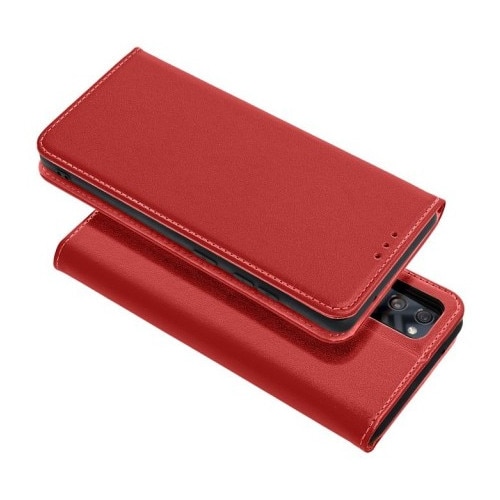 Husa Tip Carte Upzz® Smart Pro, Compatibila Cu Samsung Galaxy A17 5G, Piele Naturala, Burgundy
