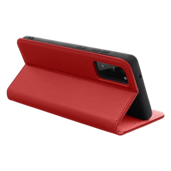 Husa Tip Carte Upzz® Smart Pro, Compatibila Cu Samsung Galaxy A17 5G, Piele Naturala, Burgundy