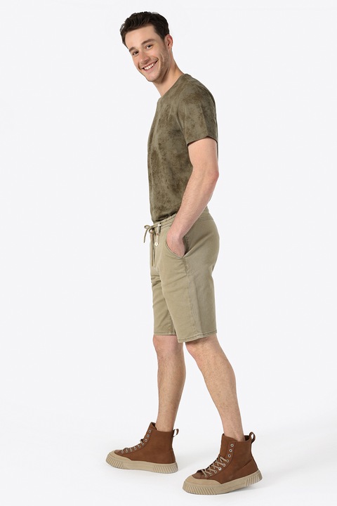 COLIN'S, Bermude chino cu talie medie, Kaki