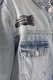 COLIN'S, Jacheta din denim cu detalii cusute, Albastru glaciar