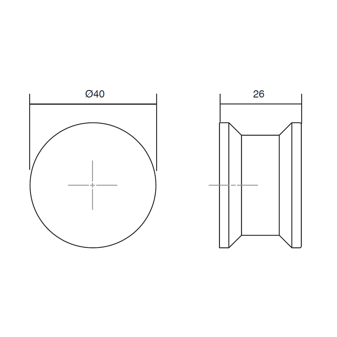 Buton pentru mobila OH! Wood, finisaj negru mat lacuit, Ø 40 mm - eMAG.ro