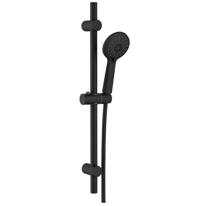 Deante NGJ_N51K zuhanygarnitúra, tolórúddal, 3 funkciós, matt fekete