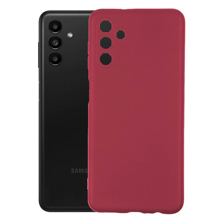 Калъф, кадифена вътрешност, съвместим с Samsung Galaxy A13 5G / A04s, FONIX BloomShield, силикон, повдигнати ръбове, тънък, Visiniu