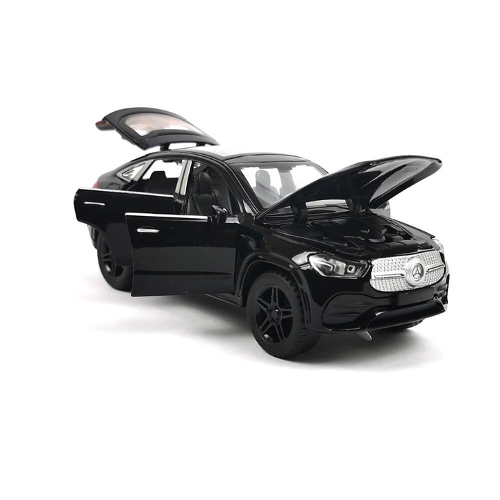 Fém autó Mercedes Benz GLE, Kupé, Fekete, Csomagolás nélkül