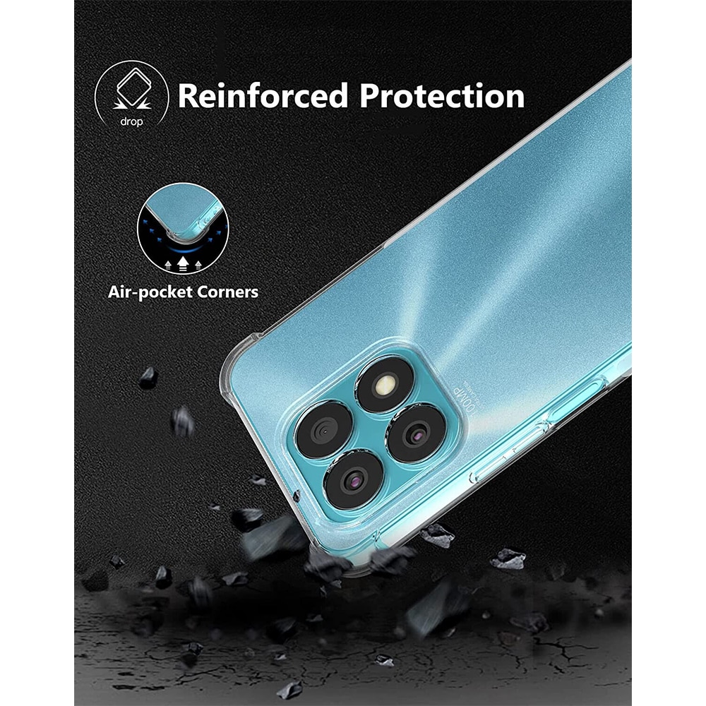 Husa compatibila cu Honor X8a, Protectie antisoc, Silicon Ultra Slim High Tech, Crystal Clear