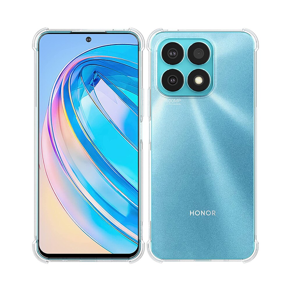 Husa compatibila cu Honor X8a, Protectie antisoc, Silicon Ultra Slim High Tech, Crystal Clear