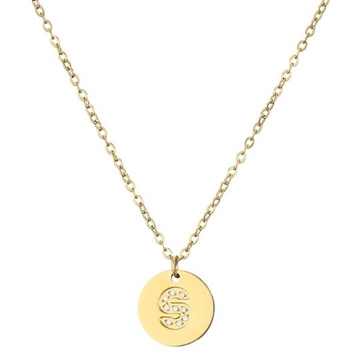 Colier litera S, Izmael, Auriu