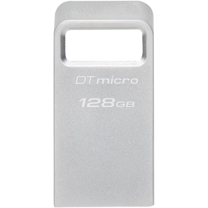 Kingston DataTraveler Micro USB memória, 128GB, 200MB/s, USB 3.2 Gen 1, metál