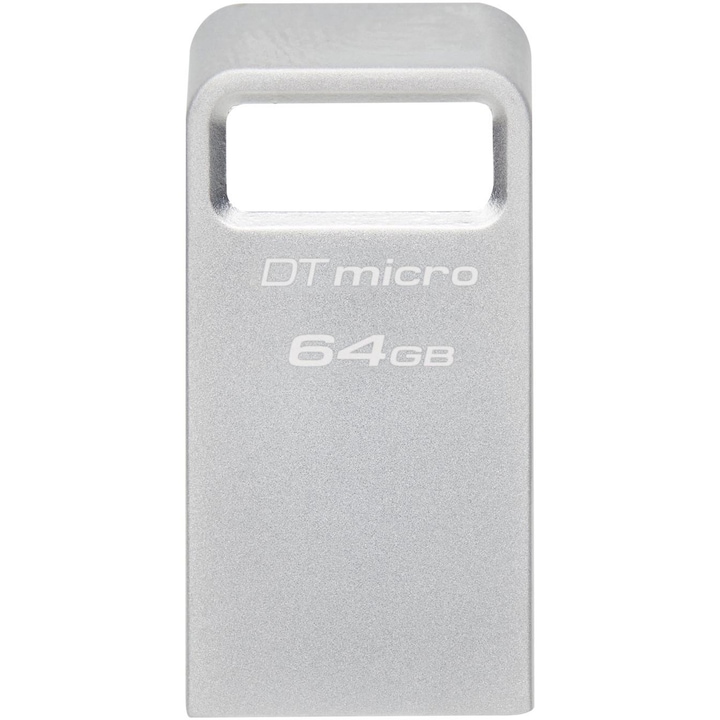 Kingston DataTraveler Micro USB memória, 64 GB, 200 MB/s, fém, USB 3.2 Gen 1
