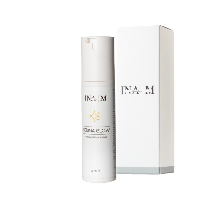 Crema antirid iluminatoare cu Acid Hiaulornic Dual, SERINA GLOW