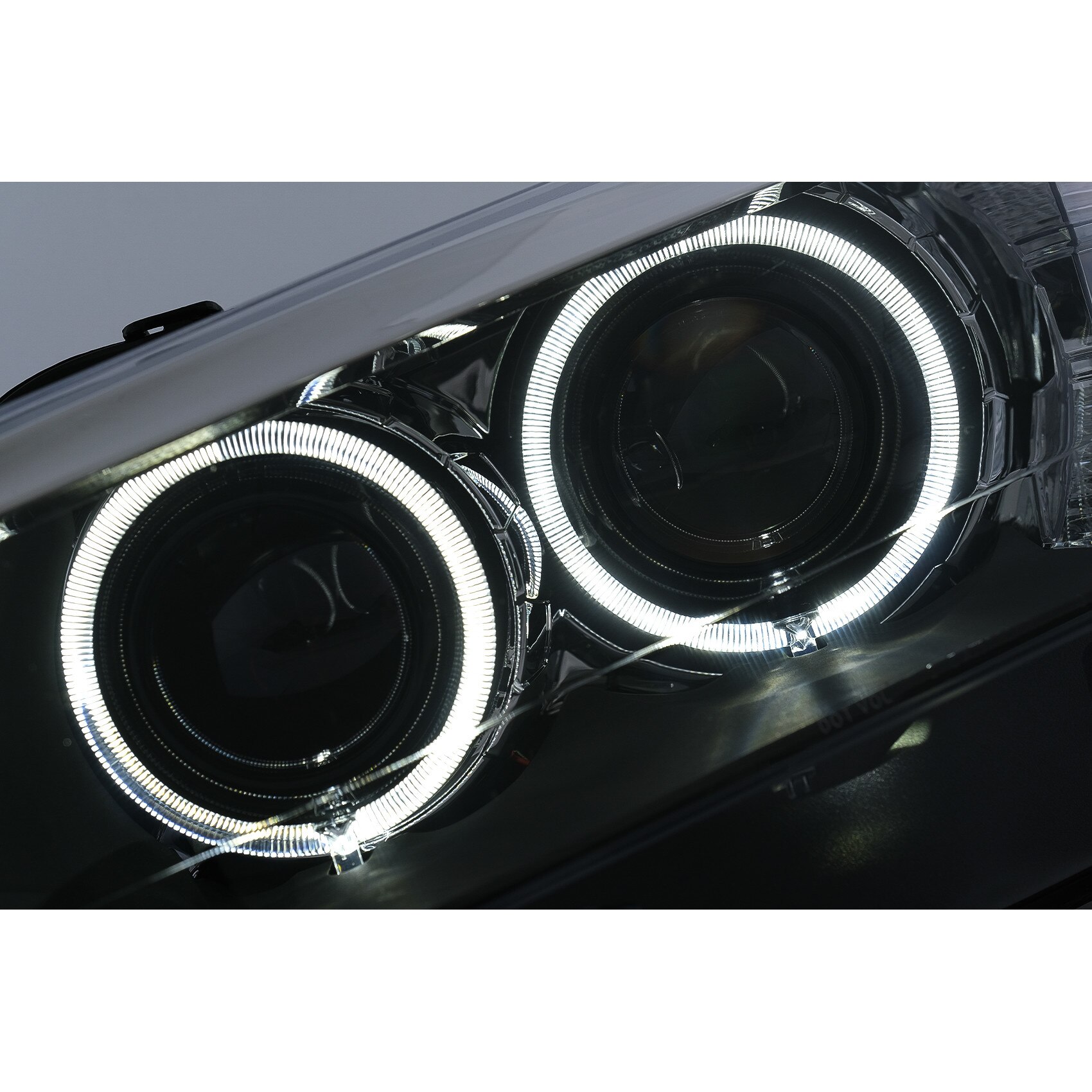 Faruri Led Angel Eyes Compatibil Cu Bmw X F Suv Negru