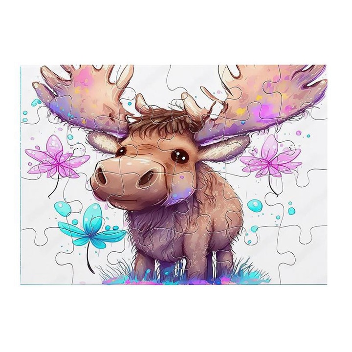 Rénszarvas 5 puzzle 24 darabos