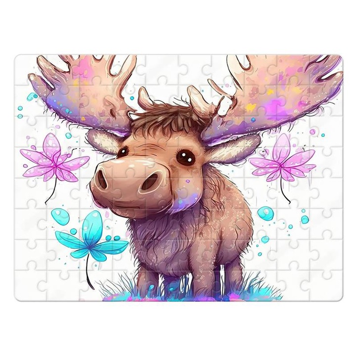 Rénszarvas 5 puzzle 80 darabos