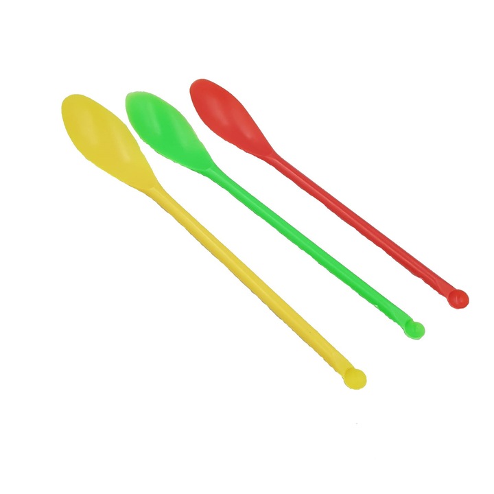Set de lingurite colorate de laborator 6 bucati