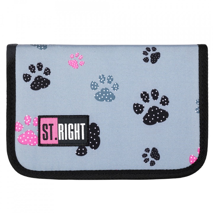 Твърд моливник с 1 цип и 2 удължителя, St. Majewski, Unequipped, St.Right Collection - Paws PC03, 20.5x14x3.5cm