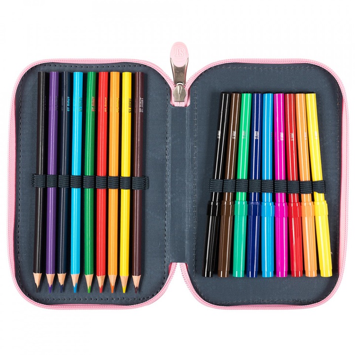 Моливник St.Majewski St.Right Grey Panda PC04, С 2 ципа