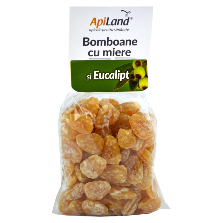 Bomboane Cu Miere Si Eucalipt 100g Apiland