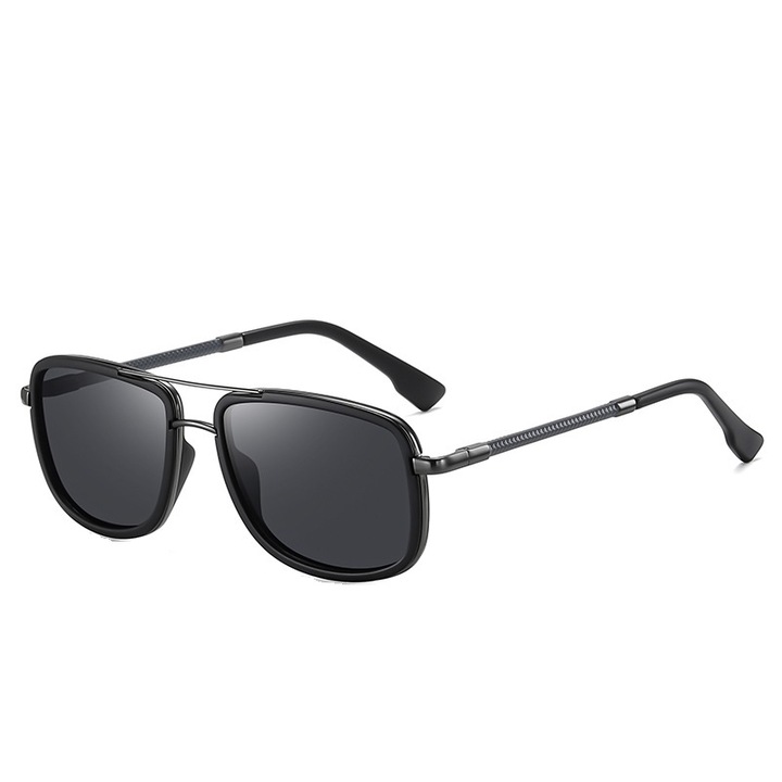 Ochelari de soare barbati Avamsi AVXFT-C1777 Aviator, Polarizati, Negru