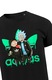 Férfi póló, Rick & Morty, fekete, M