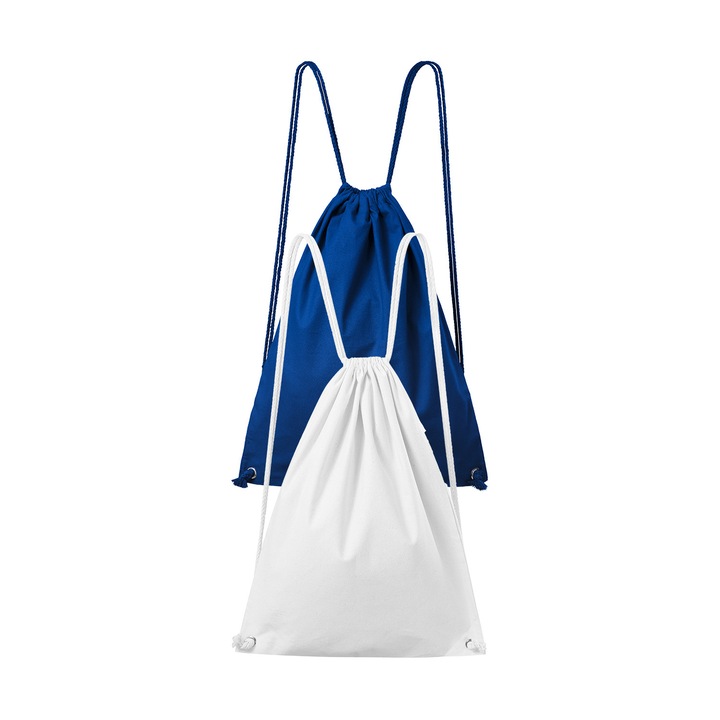 Set 2 rucsacuri, 100% bumbac, Malfini EasyGo, unisex, 47x37 cm, Alb, Galben