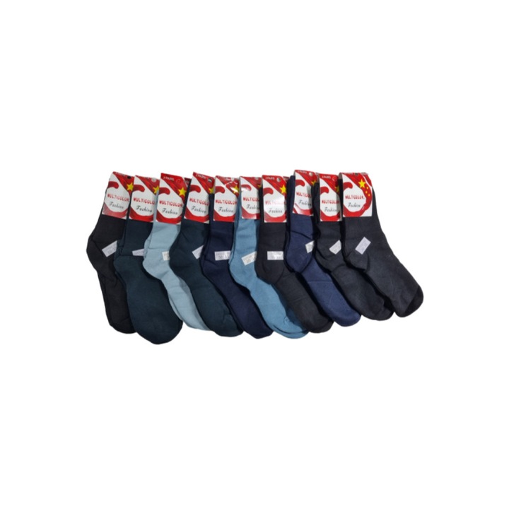 Комплект от 20 чифта детски дълги чорапи разноцветни 30-35