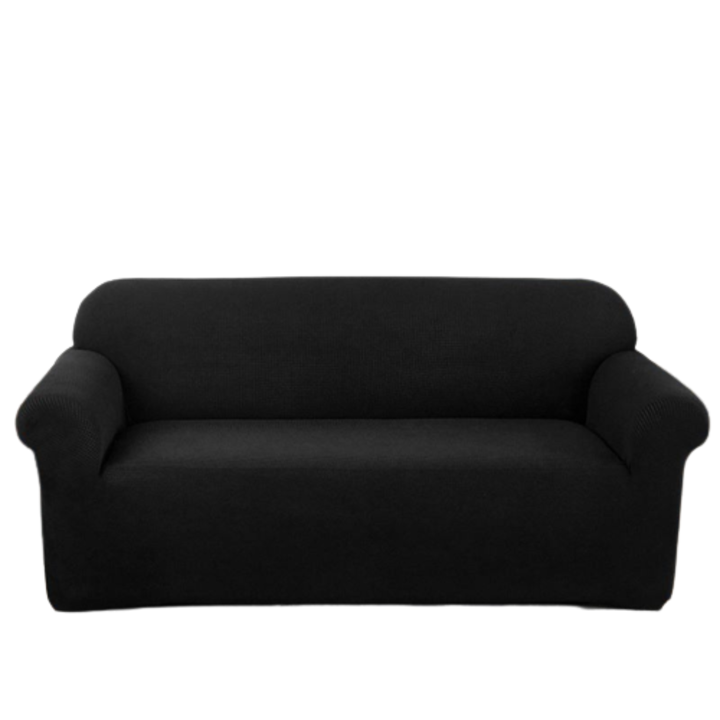 Jojo Home Elasztikus kanapéhuzat, Uni, L-3 ülés, 180x230cm, Fekete