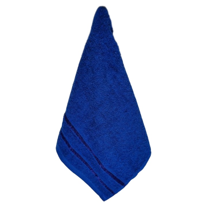 Prosop pentru maini, albastru, 28 x48 cm, 100% bumbac, 400 gr/mp