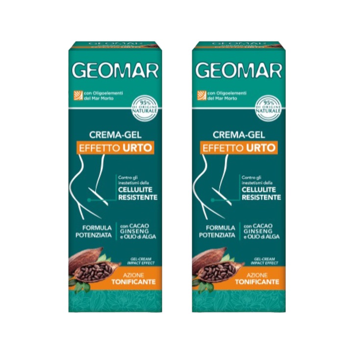 Set 2 x Crema Gel Anticelulita cu Efect Puternic, Geomar, 200 ml