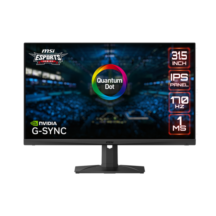 MSI Optix MAG321QR-QD Gaming monitor 32", IPS, WQHD, 2560x1440, 16:9, 170hz, 1ms(MPRT), G-Sync, Freesync Premium, HDMI, DP, Type-C, fekete