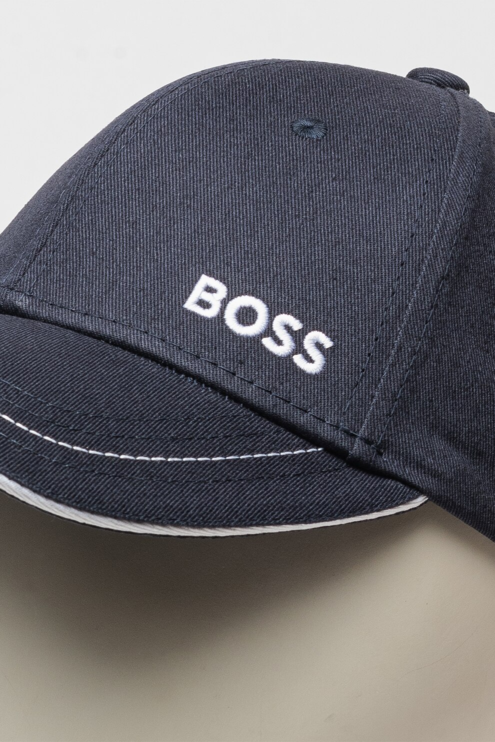 BOSS, Sapca ajustabila cu logo brodat, Albastru ultramarin - eMAG.ro