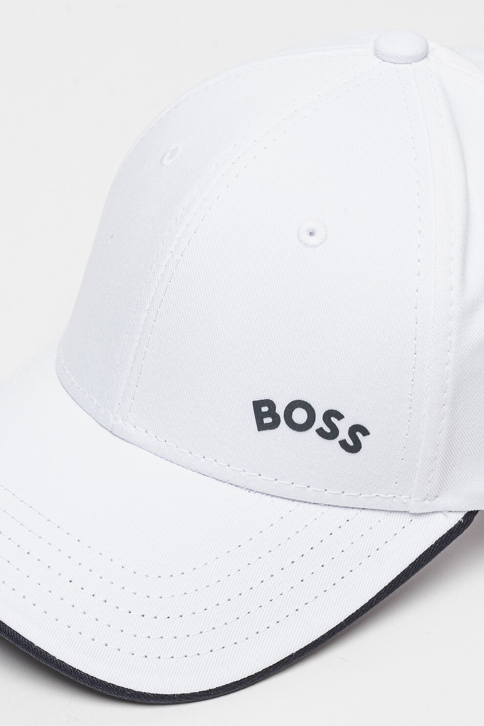 BOSS, Sapca ajustabila de bumbac Bold, Alb - eMAG.ro