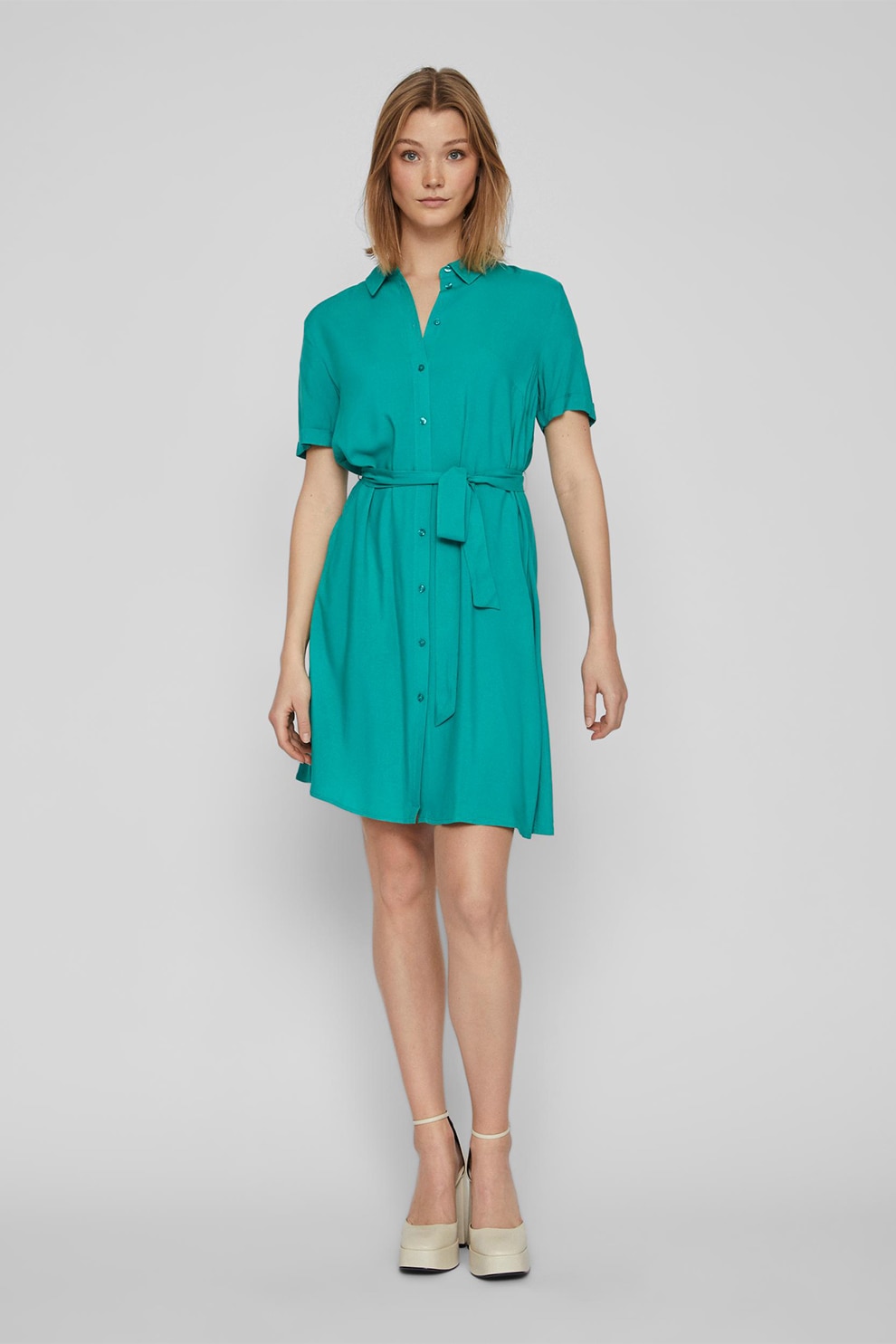 Vila Rochie camasa Evazata Verde Persan 42 EMAG ro vila-rochie-camasa-evazata-verde-persan-42-emag-ro