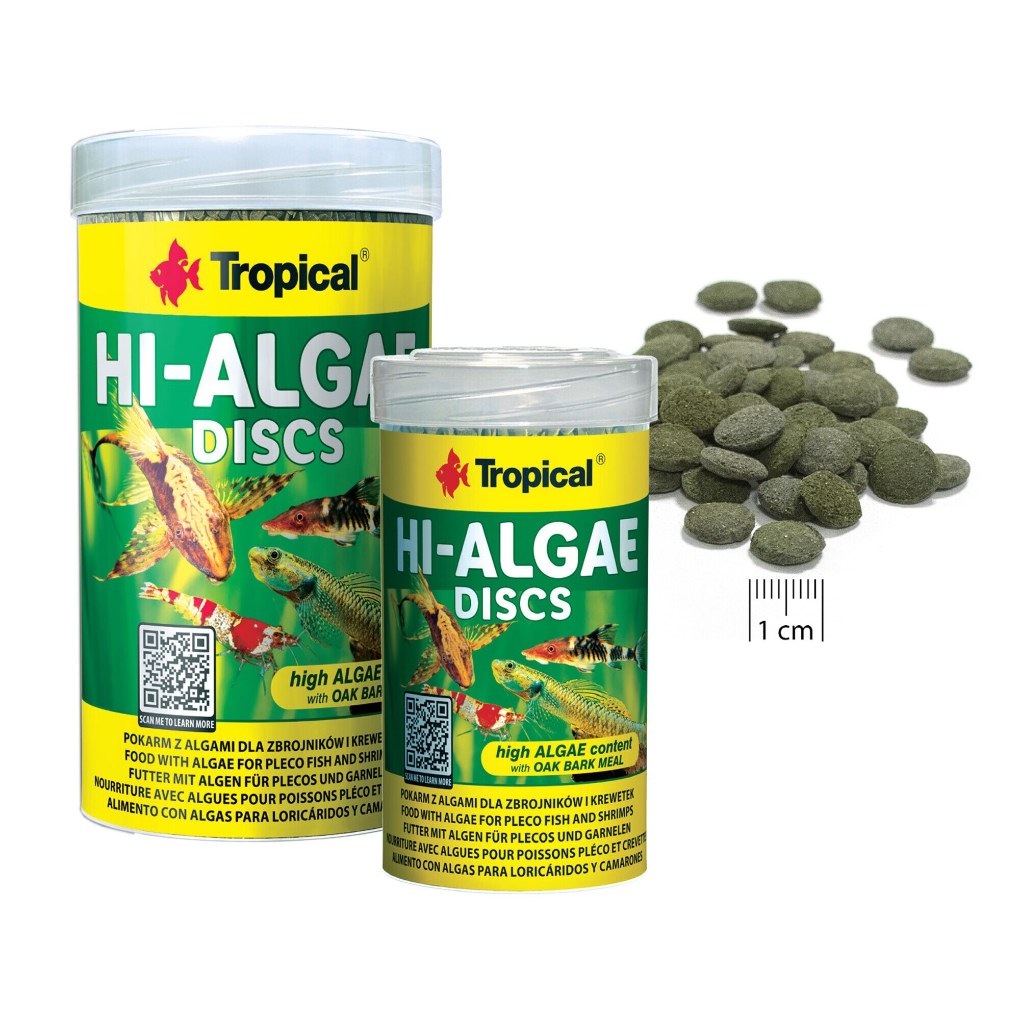 Tablete alimentare Tropical Hi-Algae Discs 250ml, 150g, pentru pesti ...