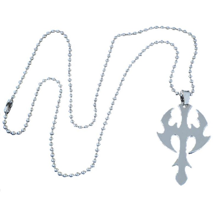 Női nyaklánc, kék-ezüst