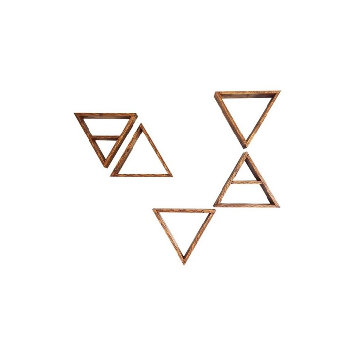 Evila Originals polc, 792EVL1787, tömörfa, 33 x 30 x 6 cm